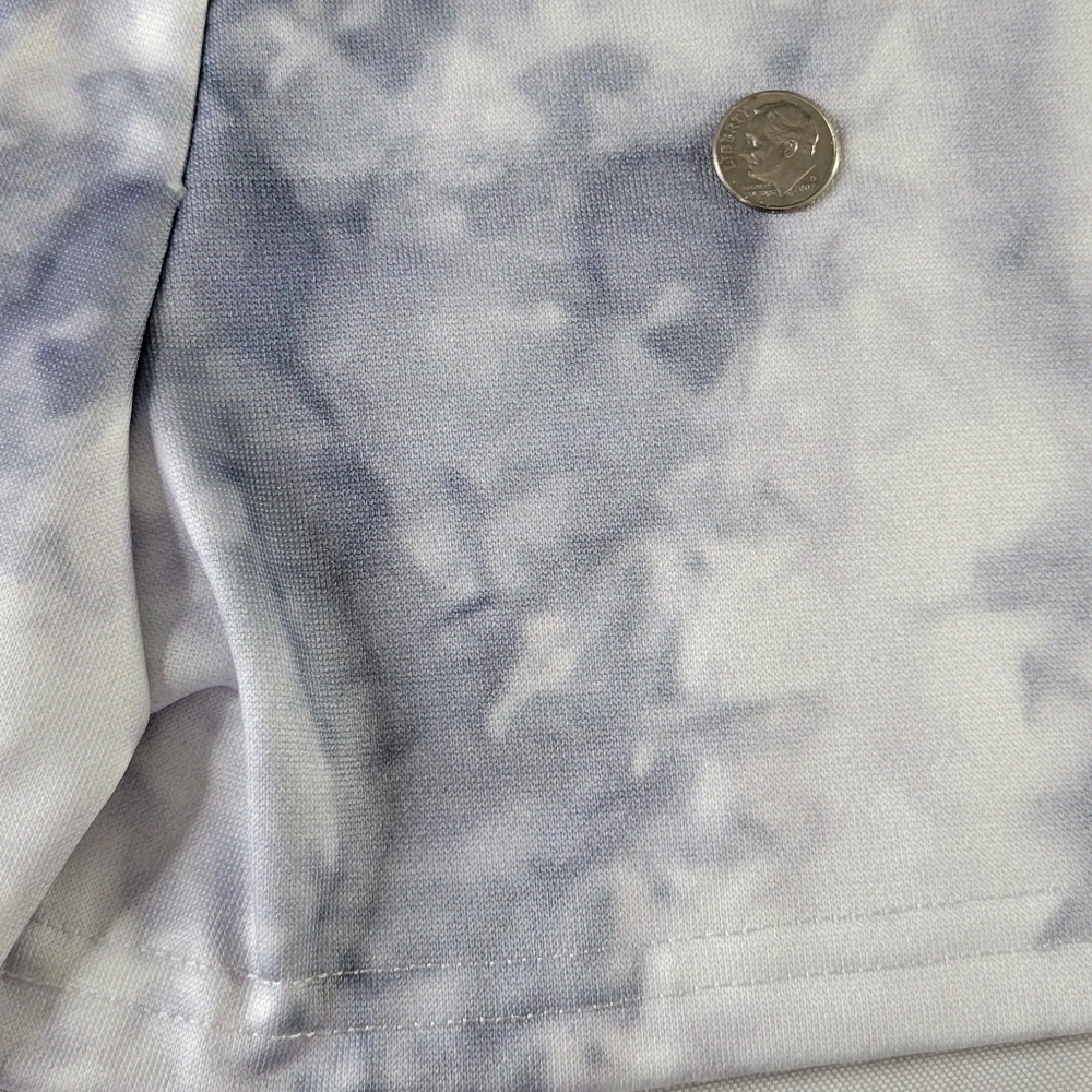 Michelob Ultra Track Shorts Sweatshirt Set Women Size L White Gray Tie Dye Logo - Picture 9 of 14